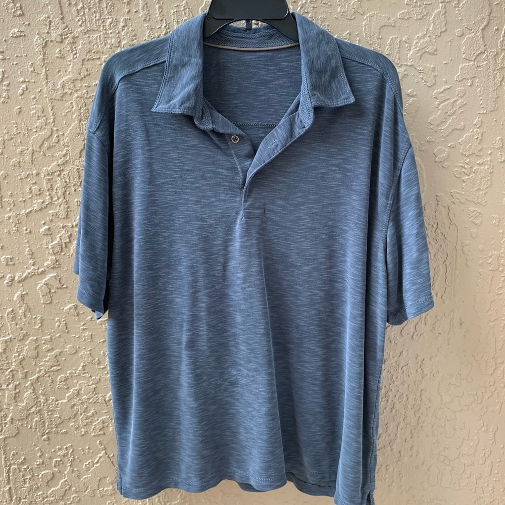 Gray/Blue Men’s Collared Shirt - Size XL